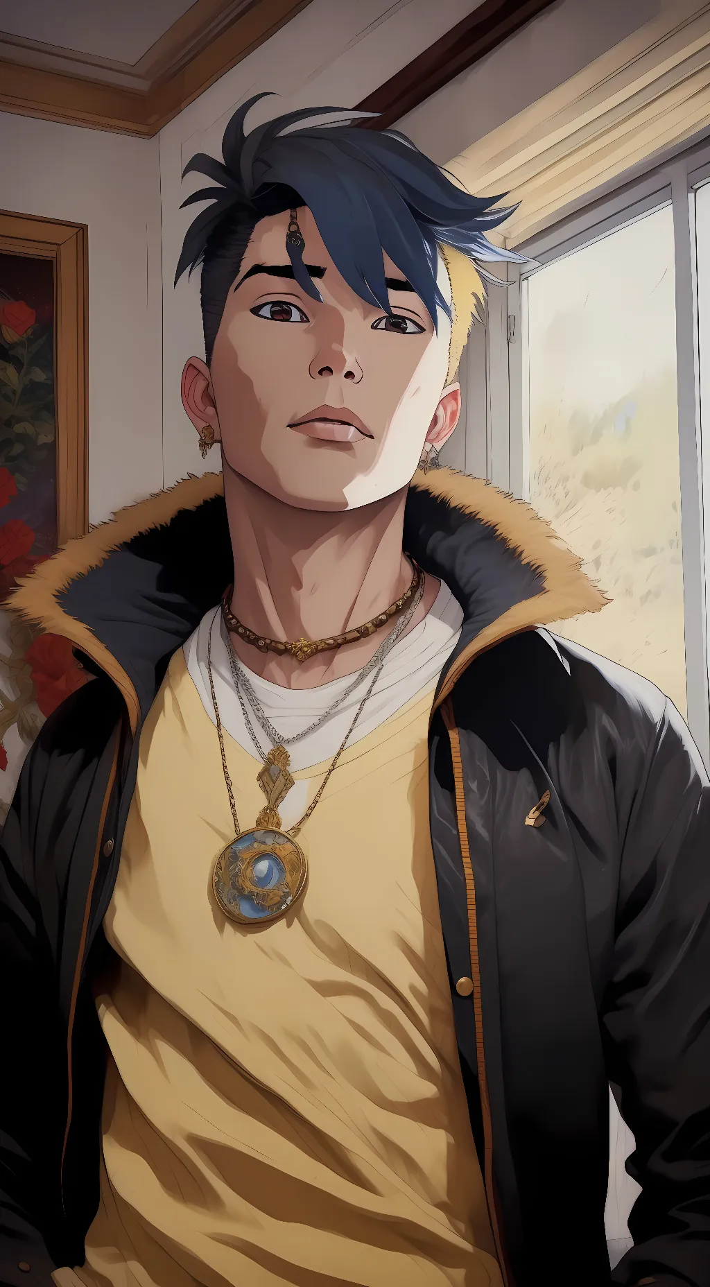 ai character: Kawaki  background