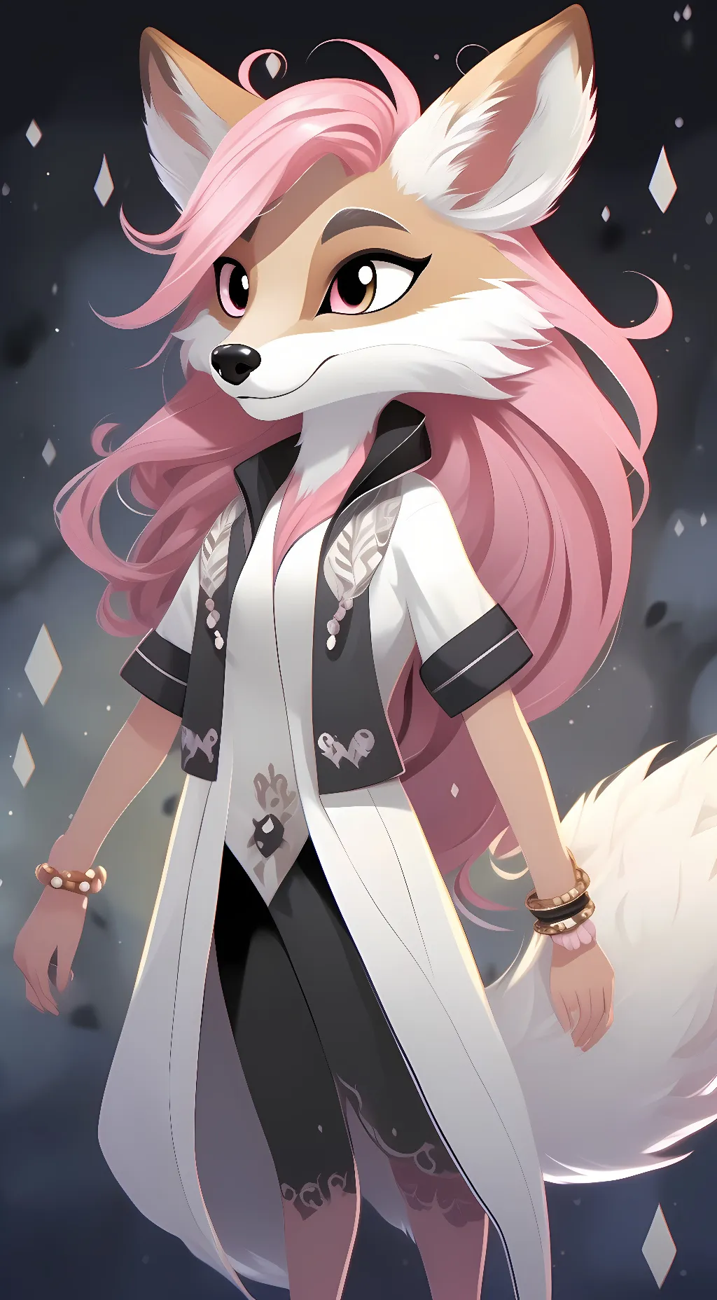 ai character: millie the fox💀💀💀 background