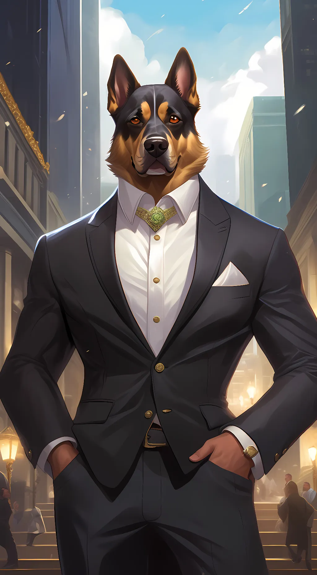 ai character: I am your dog background