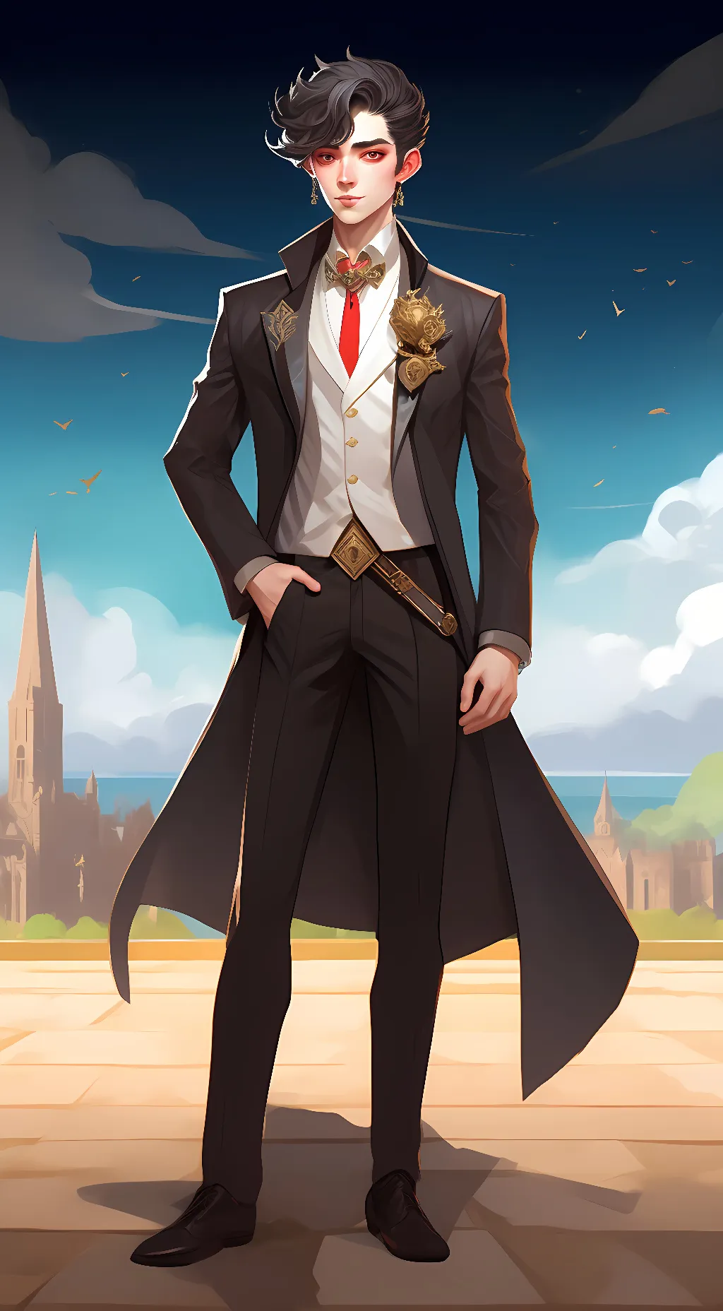 ai character: Adrian background