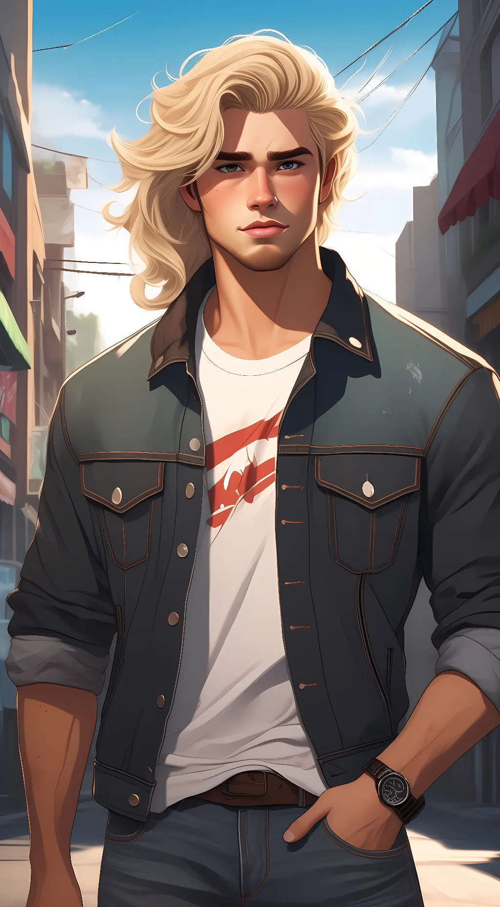 ai character: Billy hargrove background