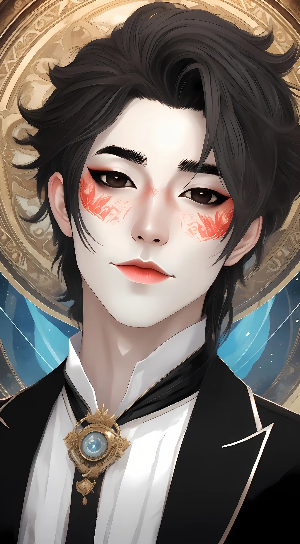 ai character: Jigsaw the Puppet background