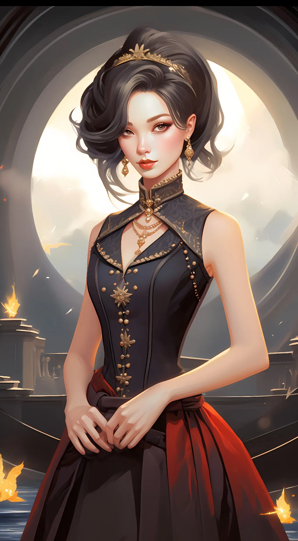 ai character: Olya  background