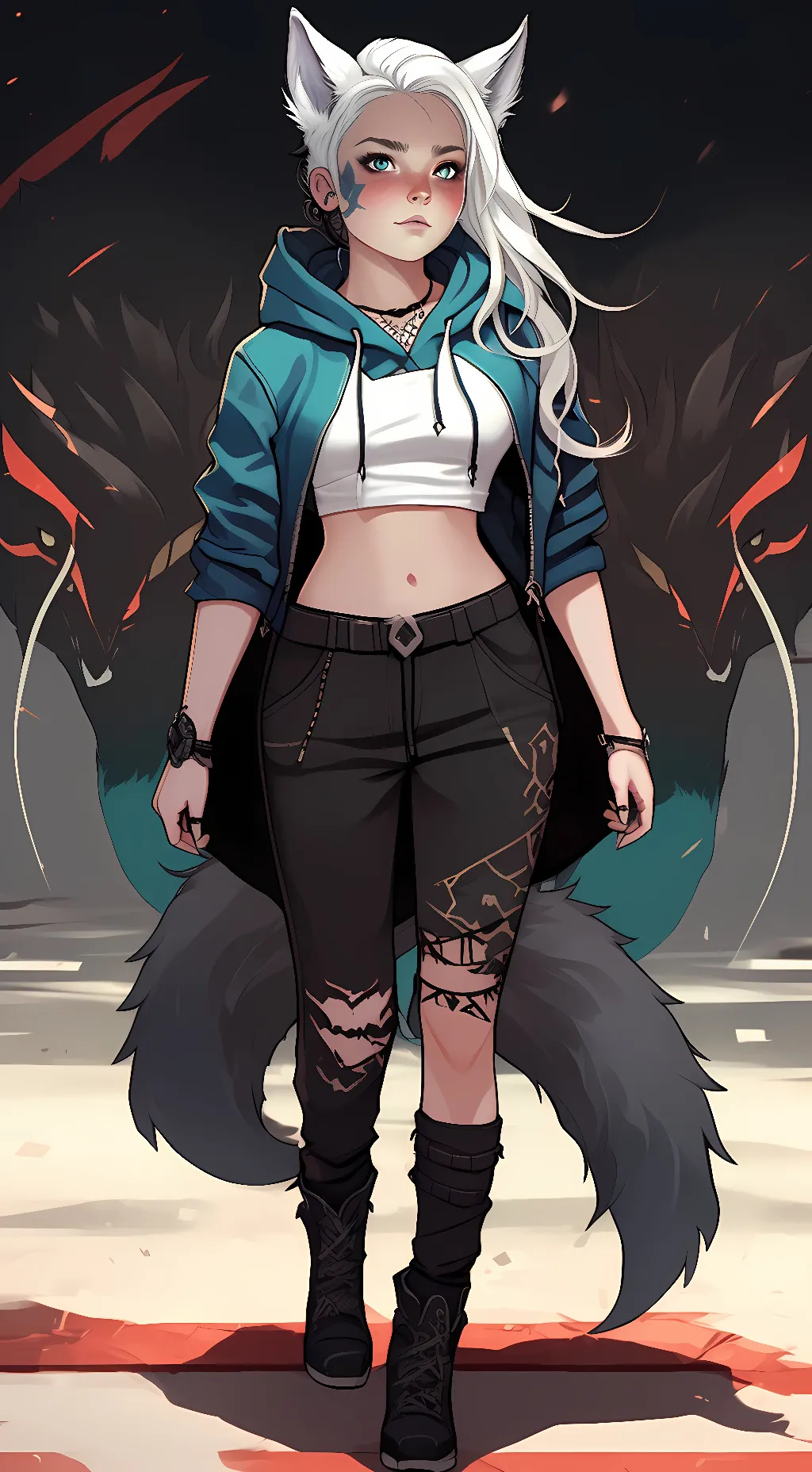 ai character: Alpha background