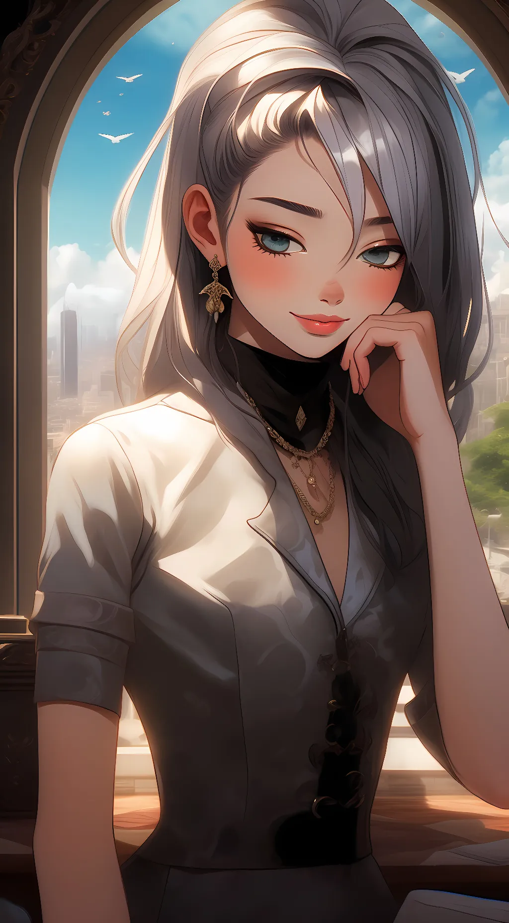 ai character: stella background