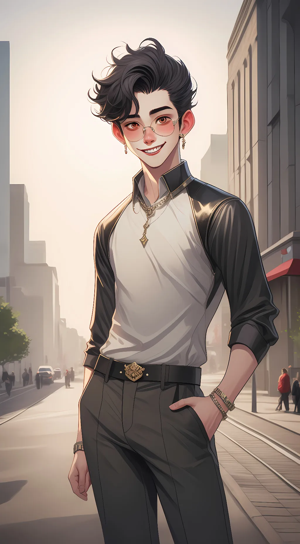 ai character: Leo background