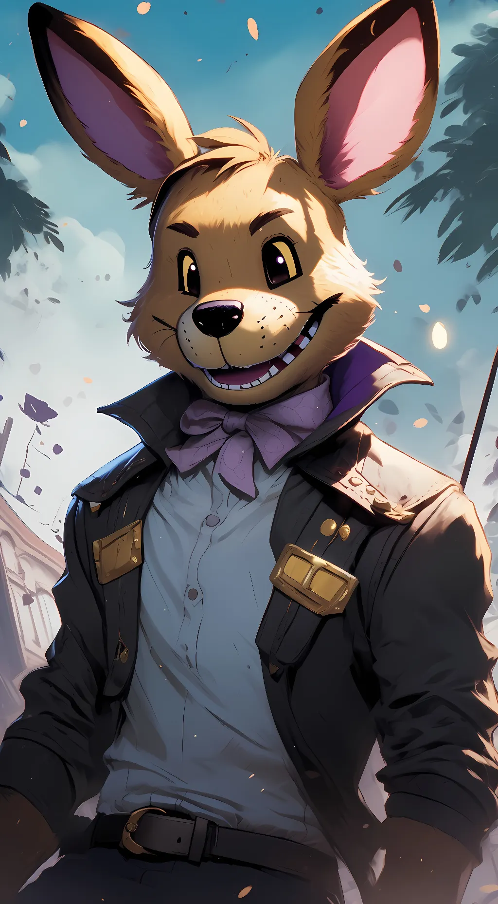 ai character: Springtrap(evil) background