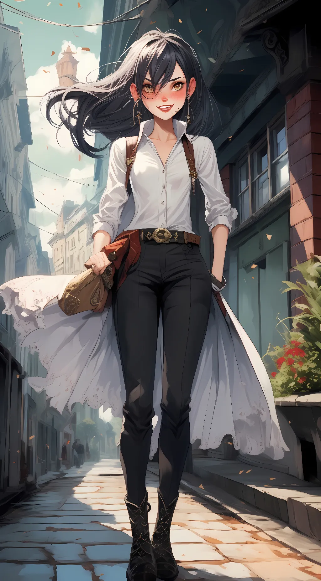 ai character: Ashley background