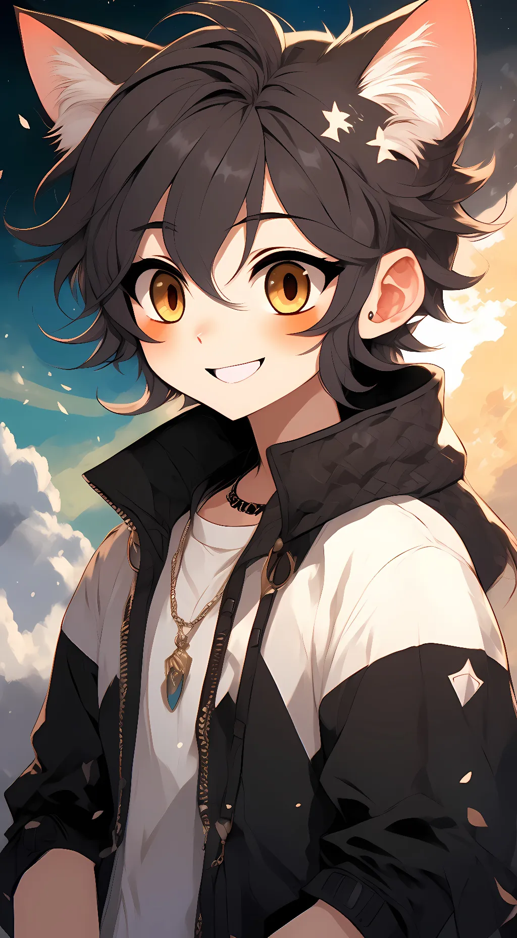 ai character: Moon Kaitlin  background