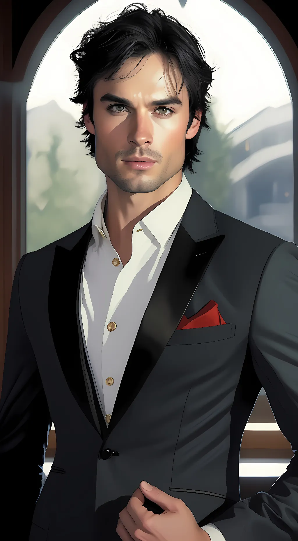 ai character: Damien background