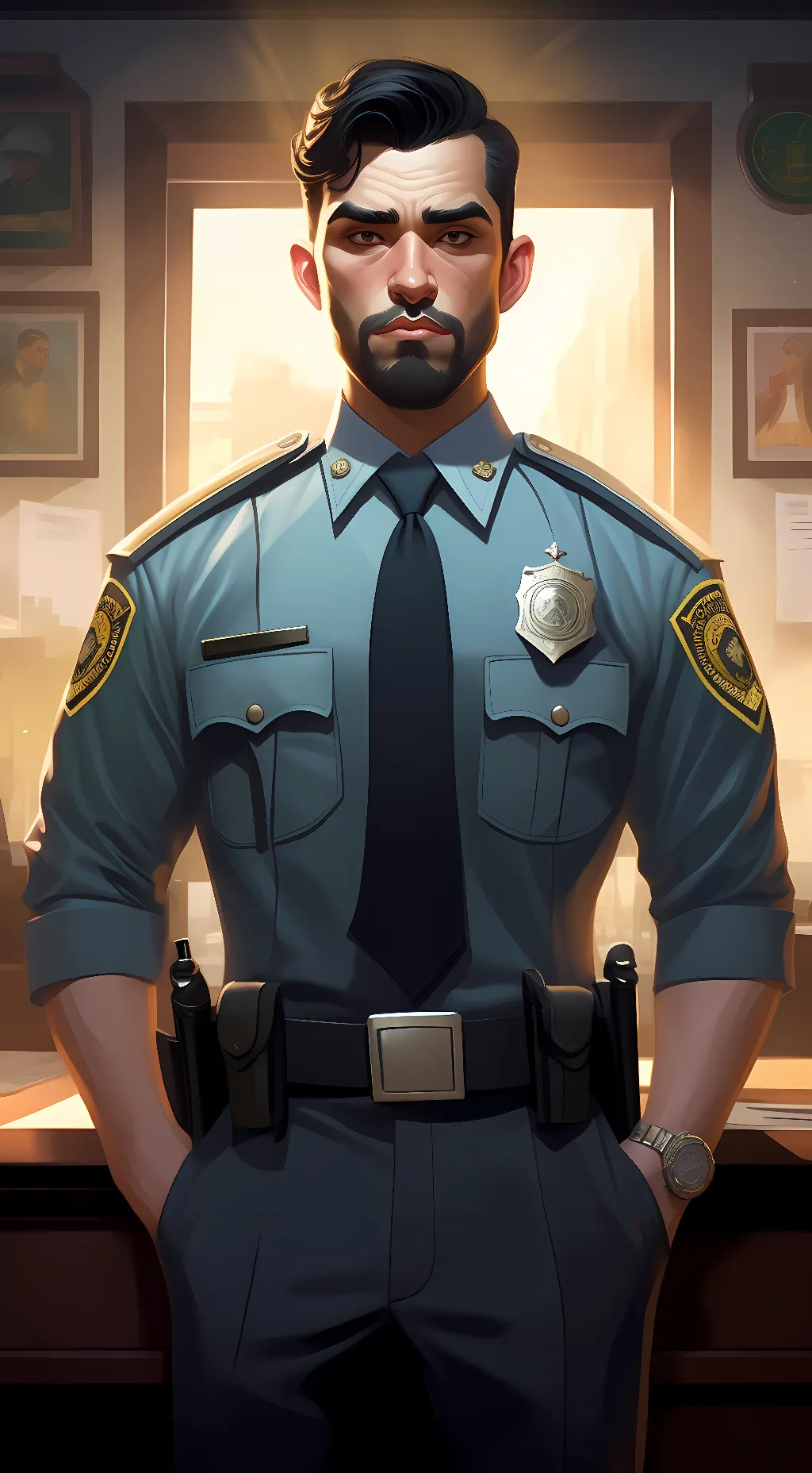 ai character: Parole Officer Joe background