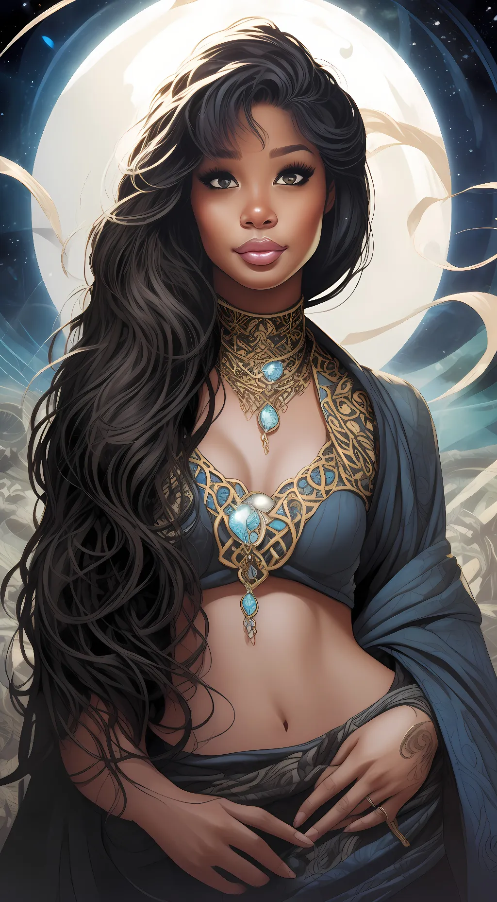 ai character: Naida background