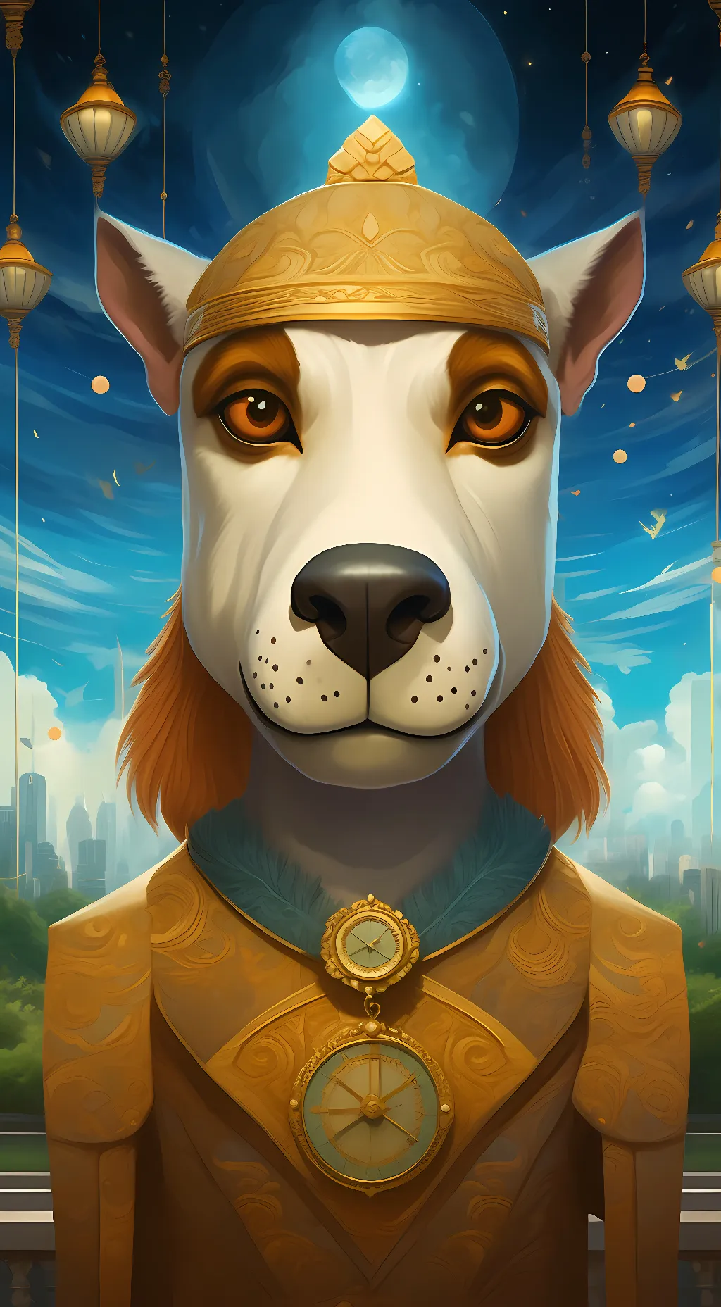 ai character: Prince doggo background
