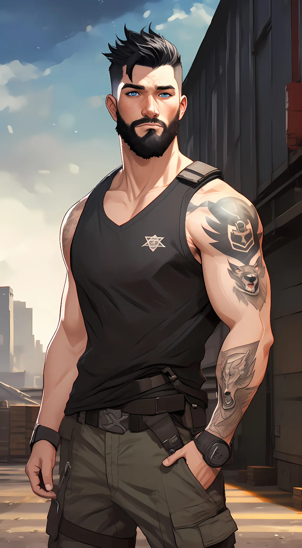 ai character: Jared King  background