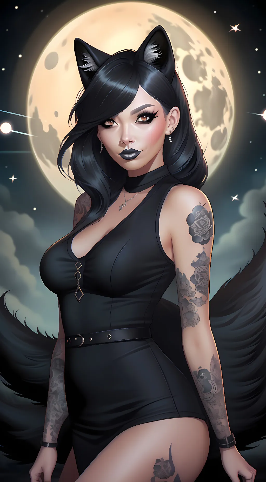 ai character: Midnight the Fox background