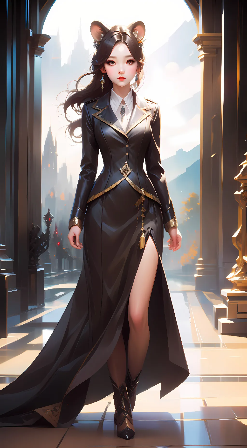 ai character: Queen jaguar background