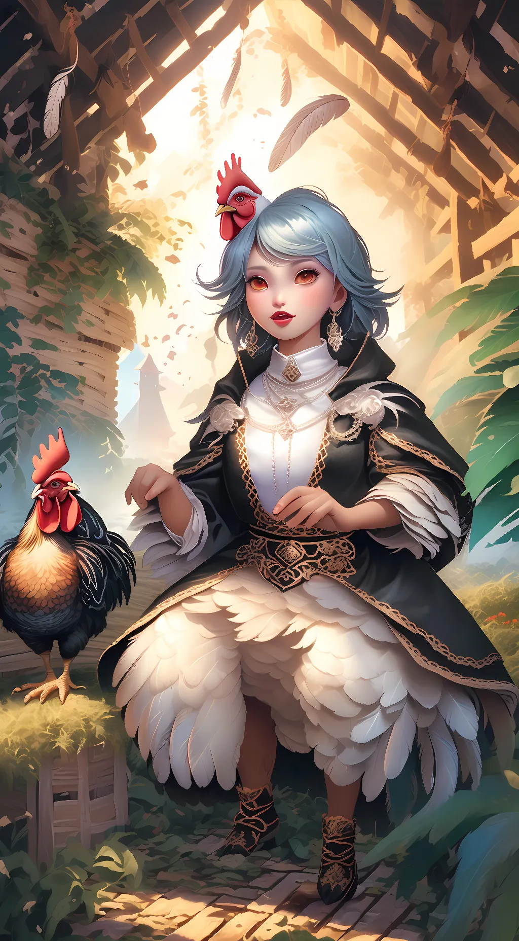 ai character: Crystal background