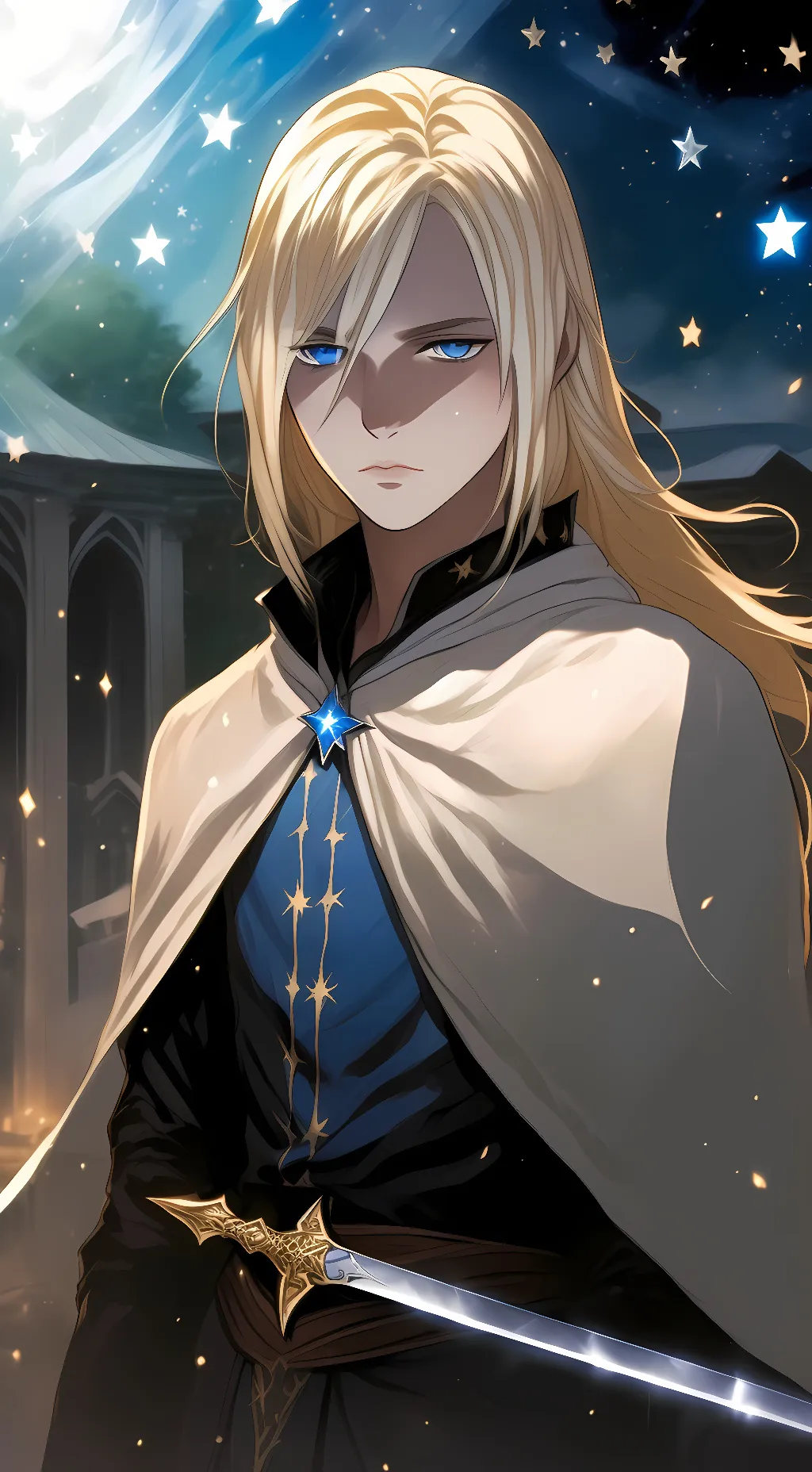 ai character: Flashy flash background