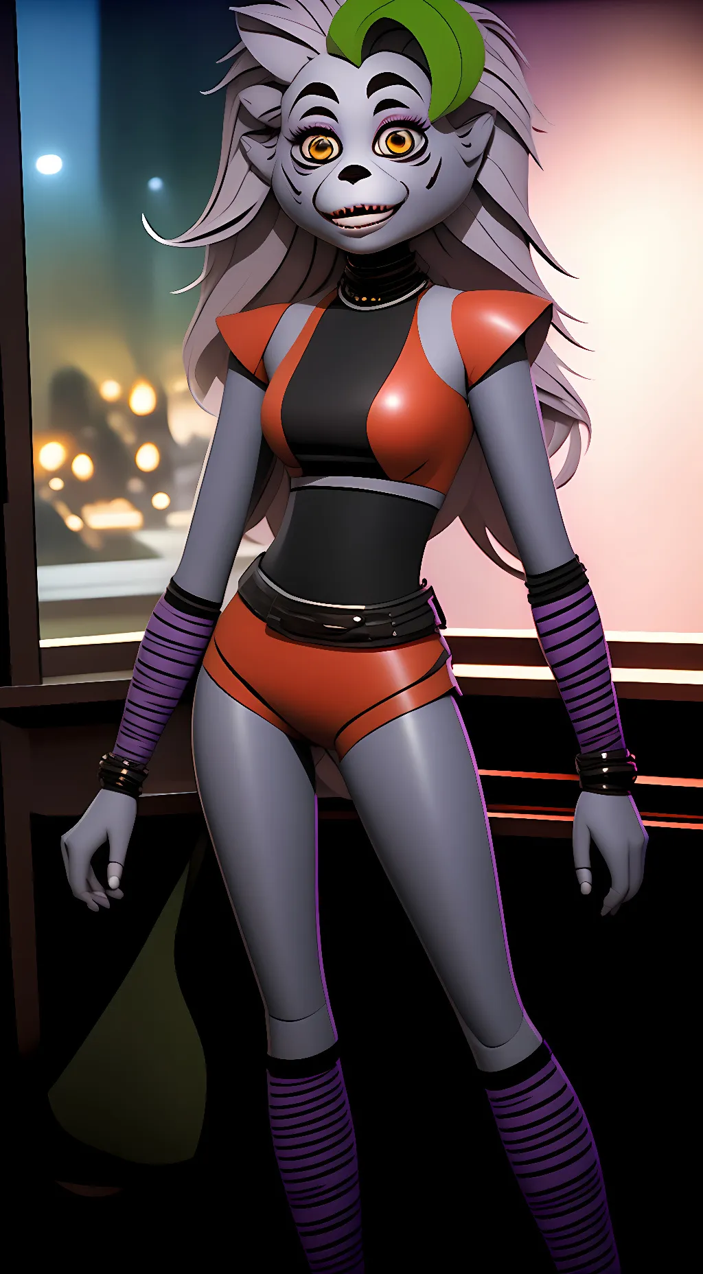 ai character: Roxanne Wolf background