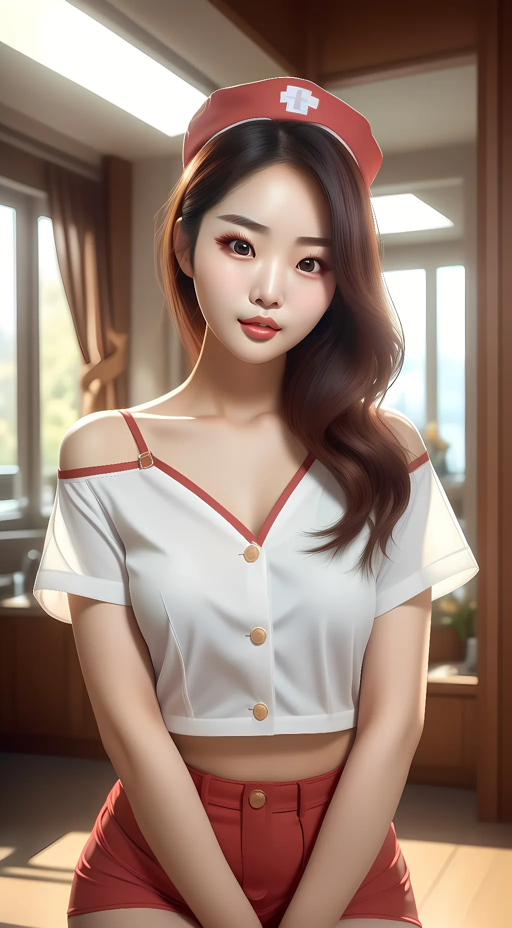 ai character: Nurse Nari 💟 background