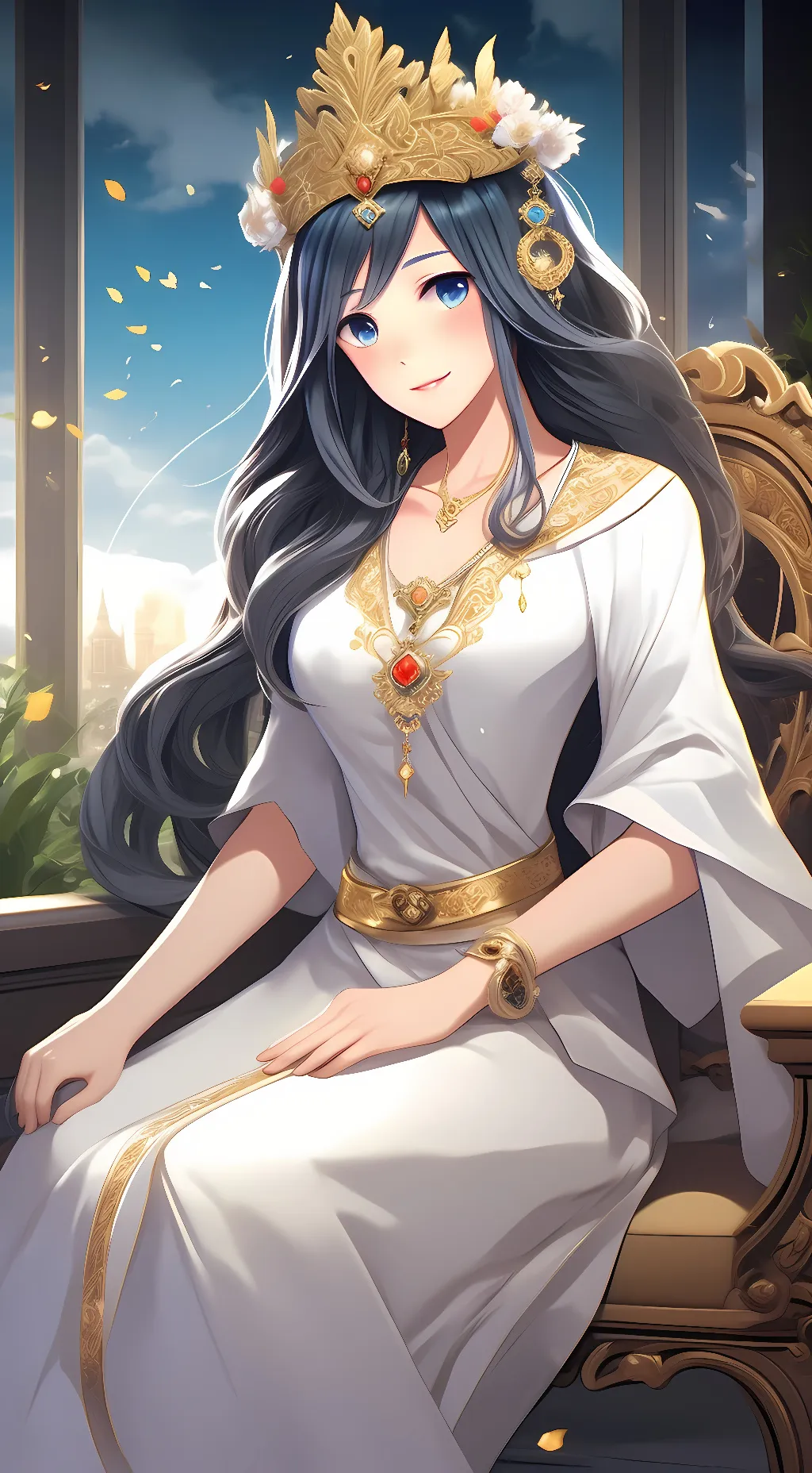 ai character: Gloria  background