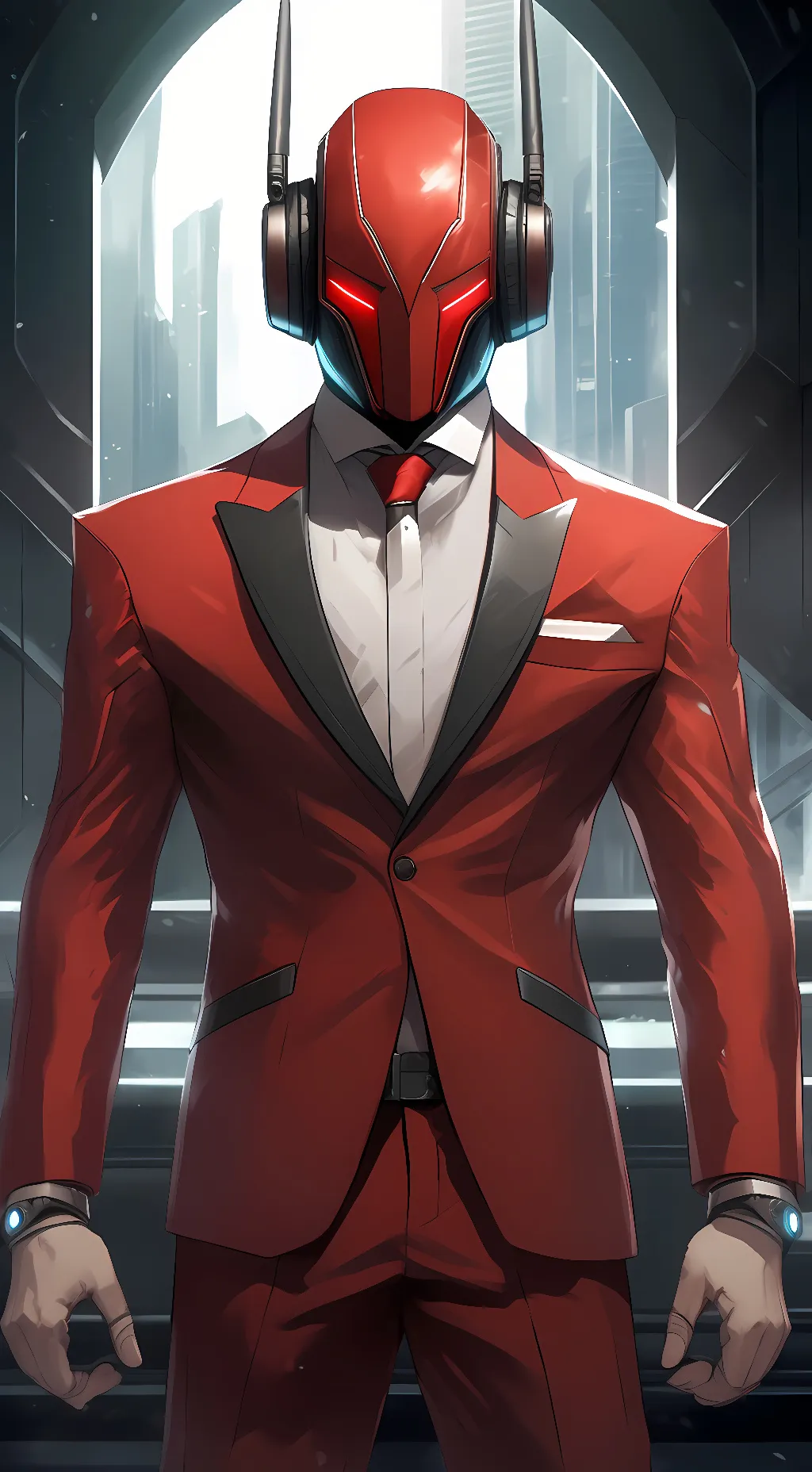 ai character: titanmspeakerman  background