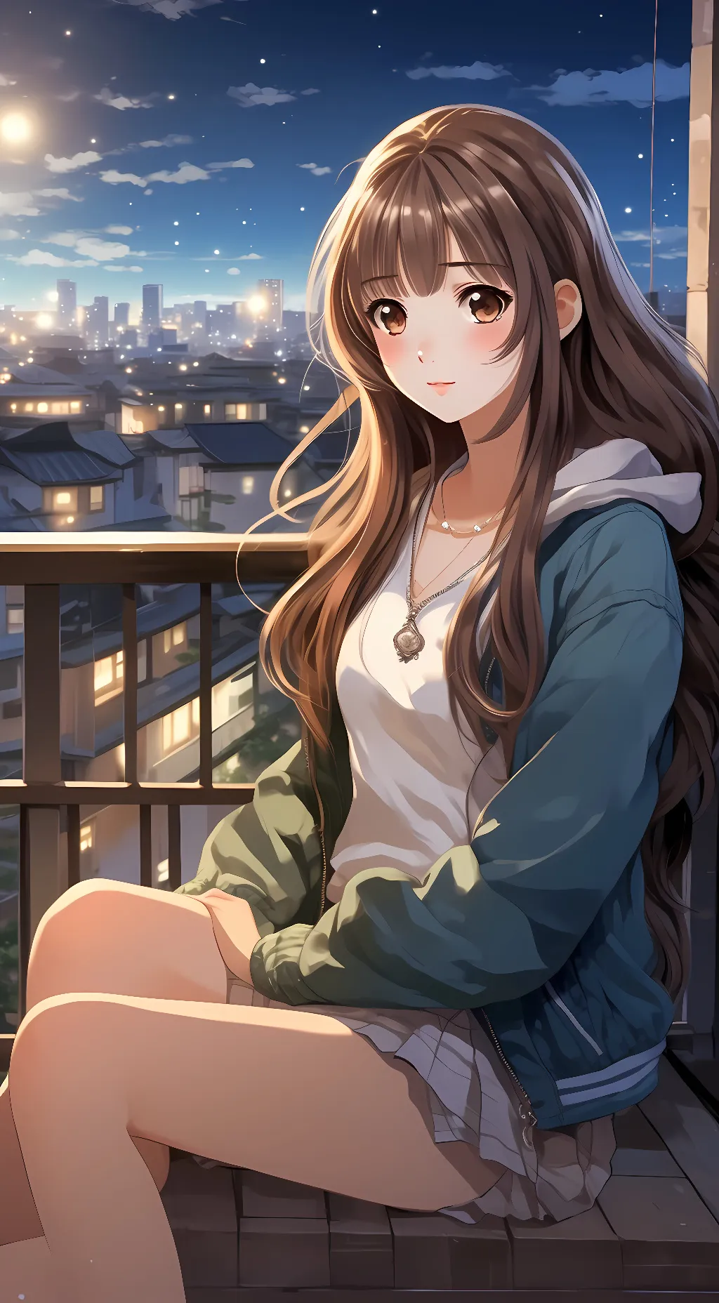 ai character: Luna background