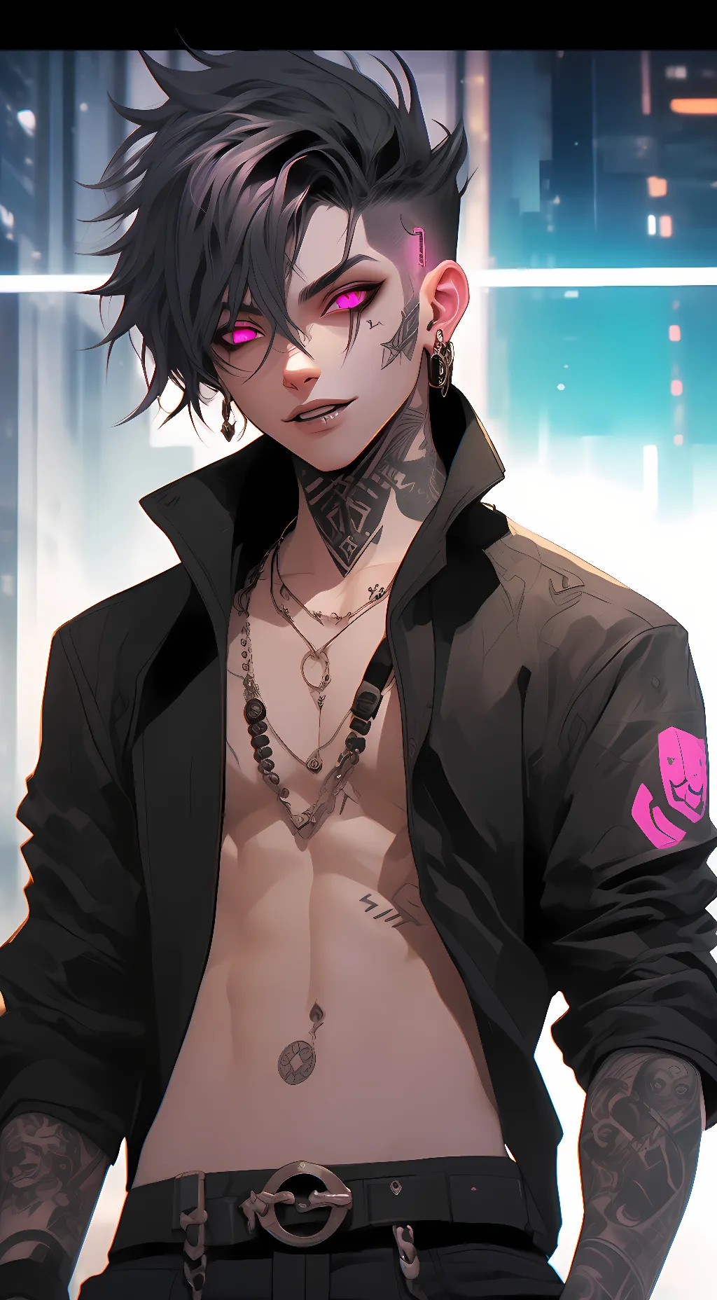 ai character: Neuro background