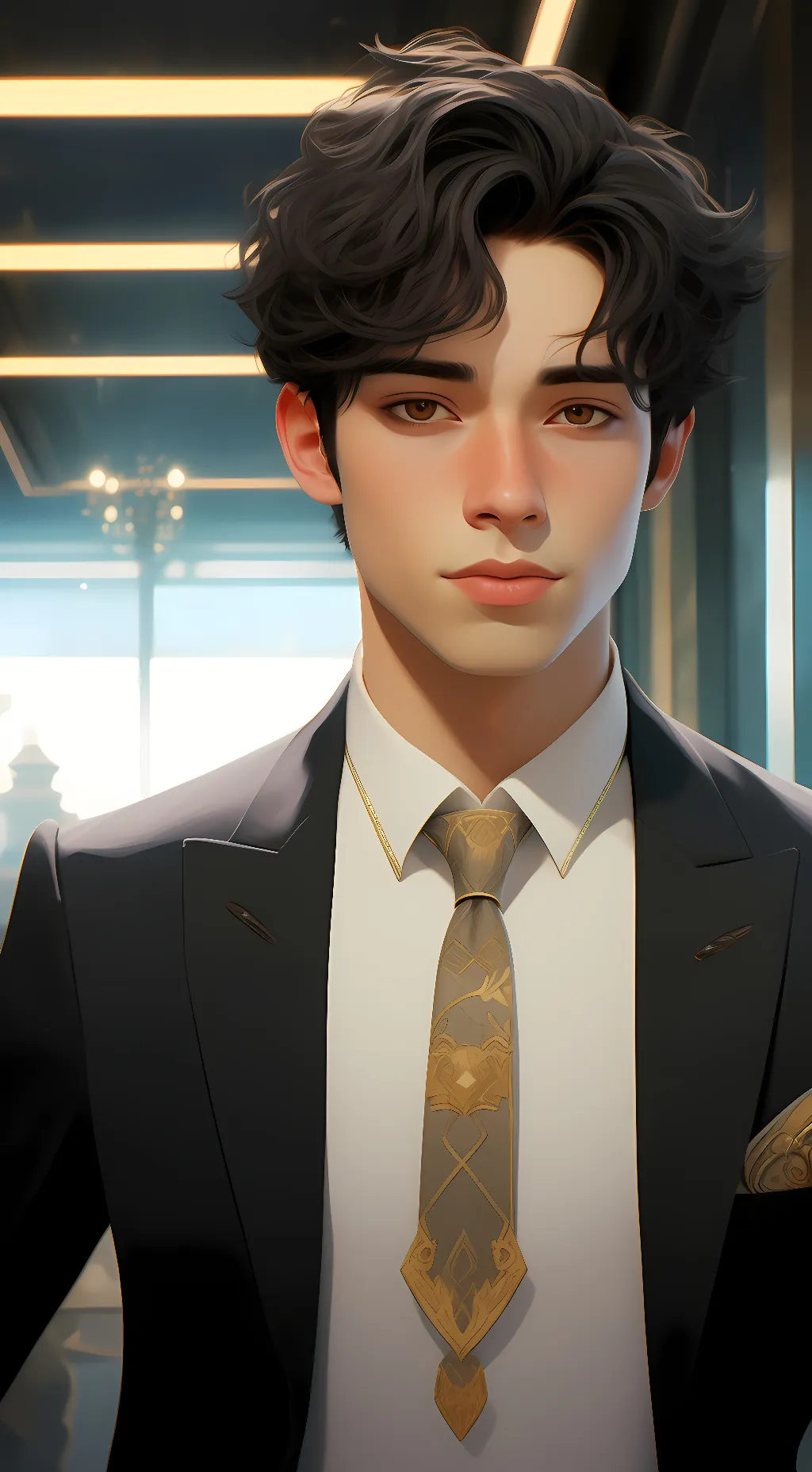 ai character: Luca  background