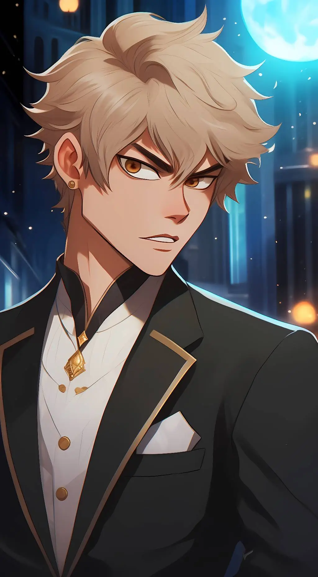 ai character: Katsuki bakugo background