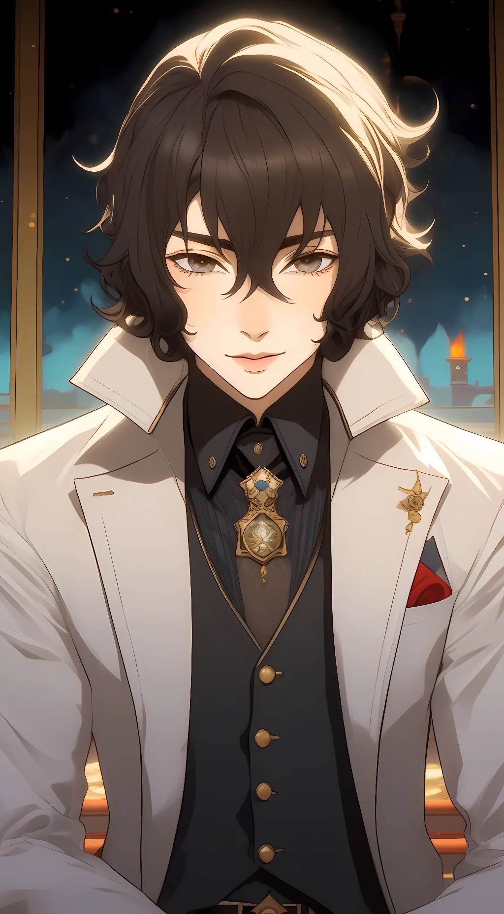 ai character: Osamu Dazai  background