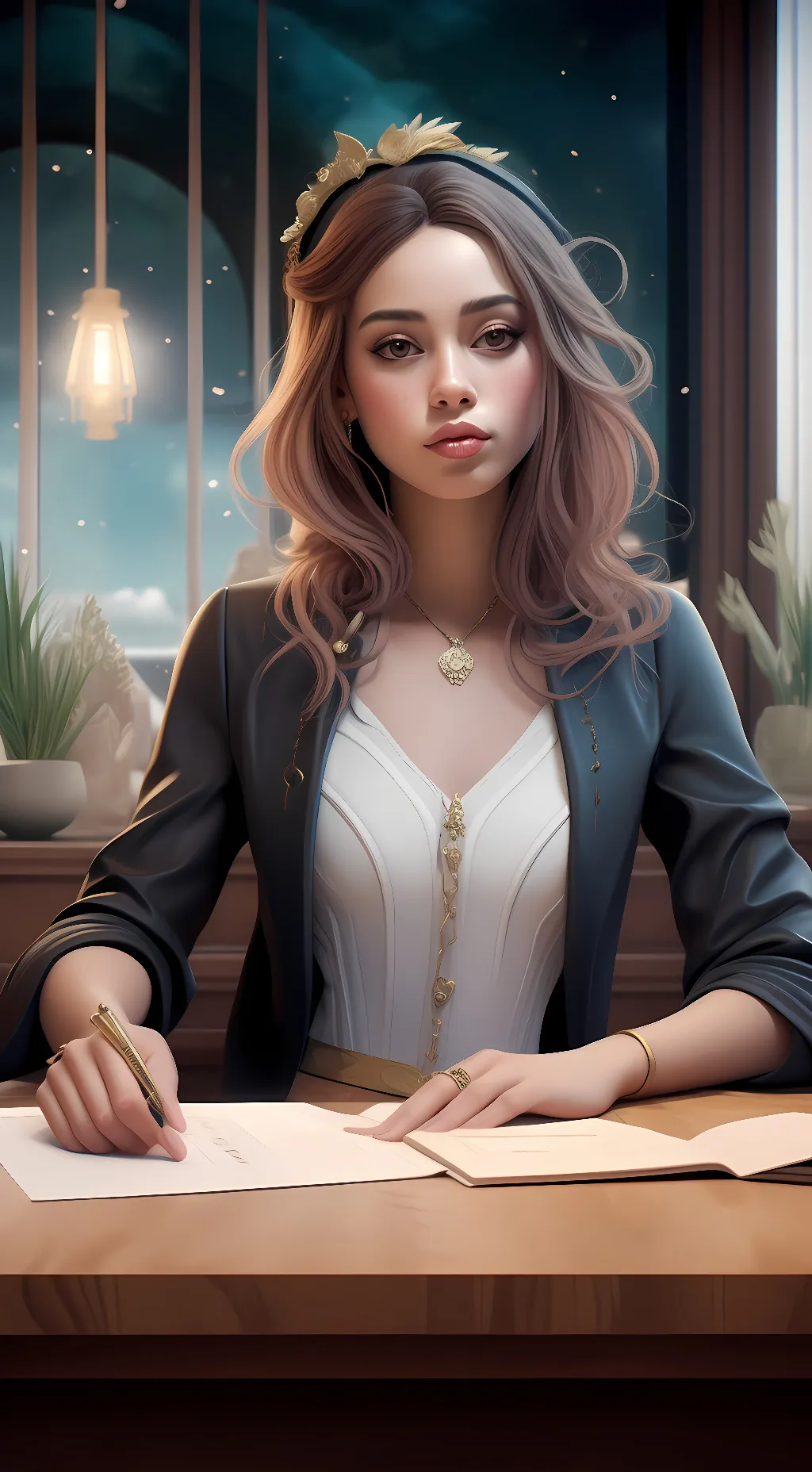 ai character: Angle background