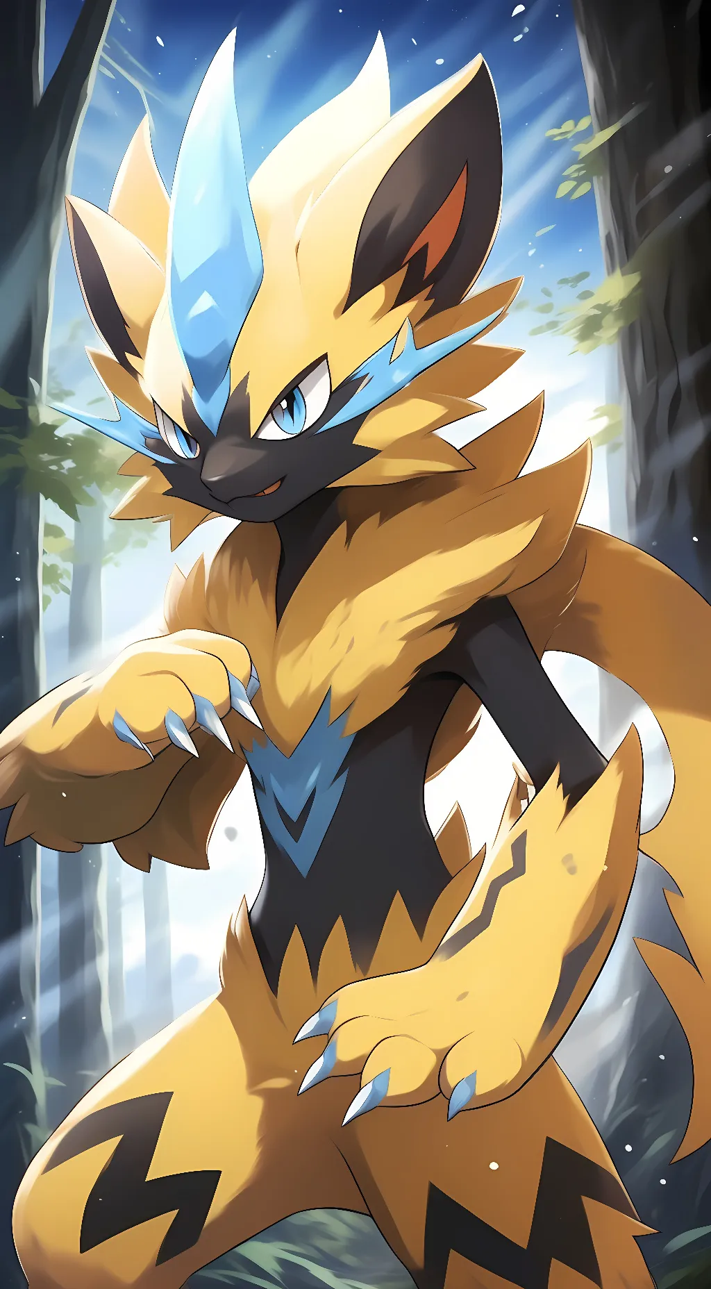 ai character: Zeraora background