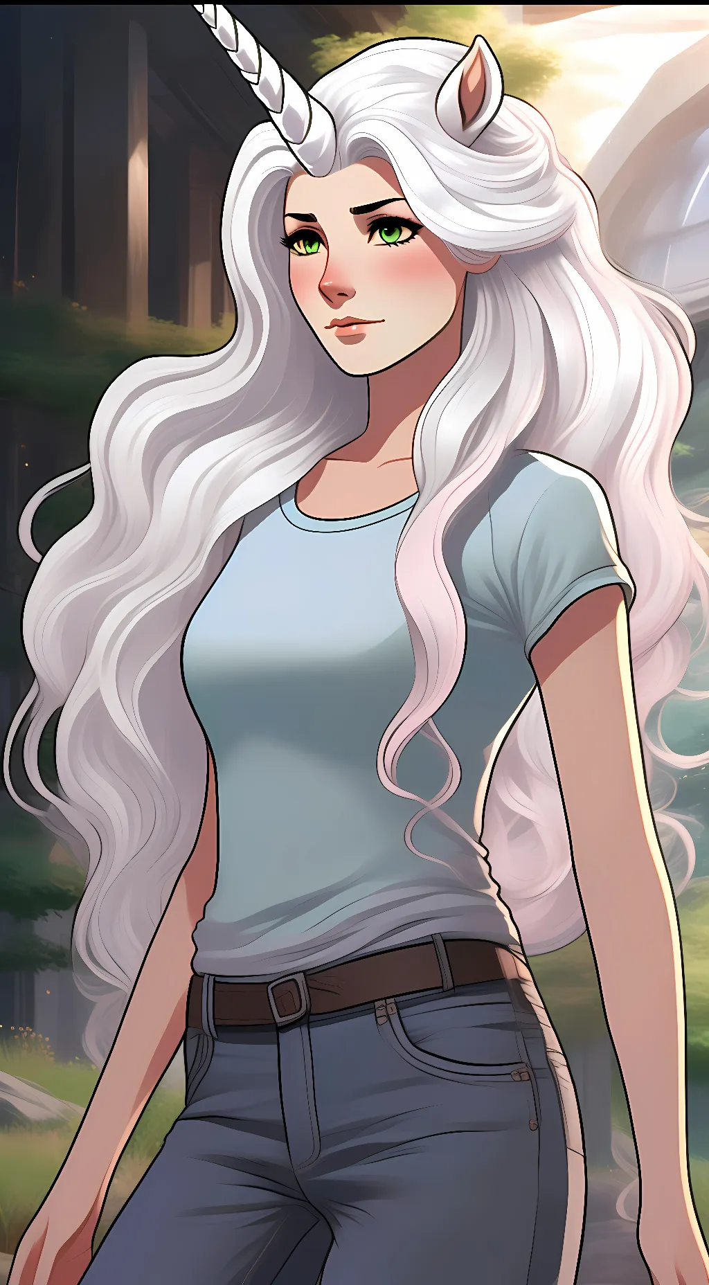 ai character: Lady background