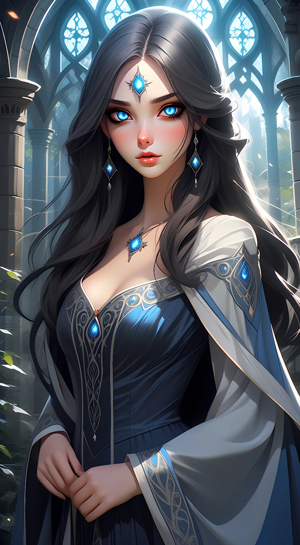 ai character: Corvina Celeste background