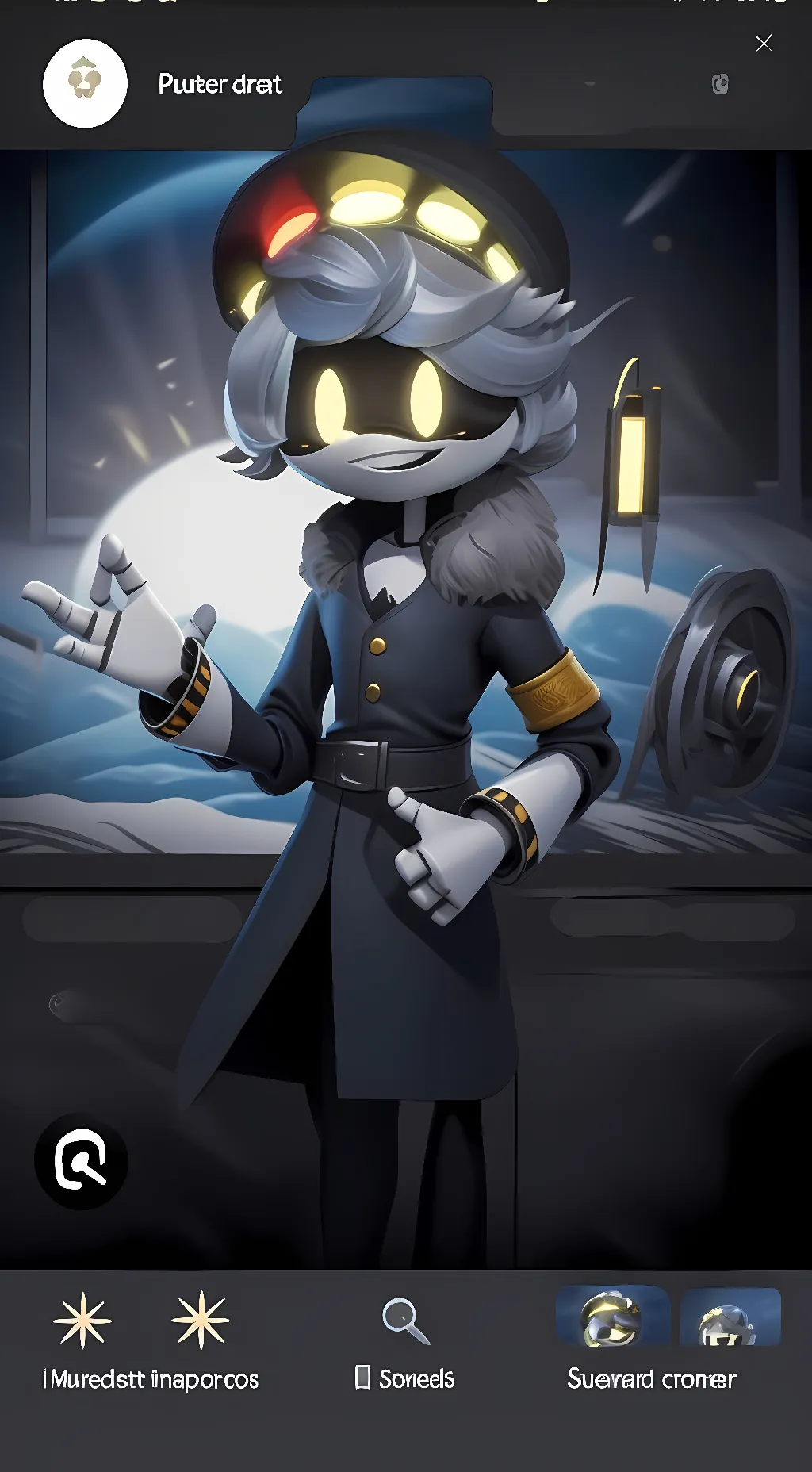 ai character: N (MD) background