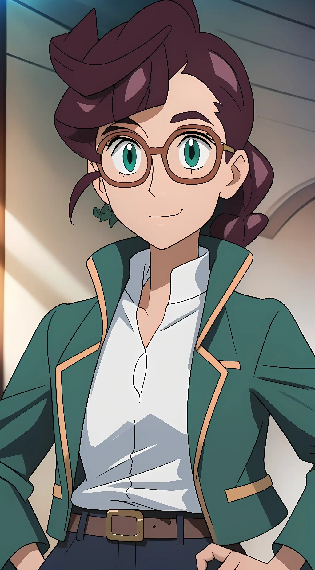 ai character: Talia Cerise  background