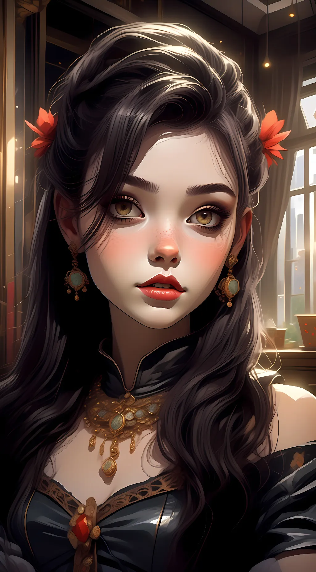 ai character: Rose  background