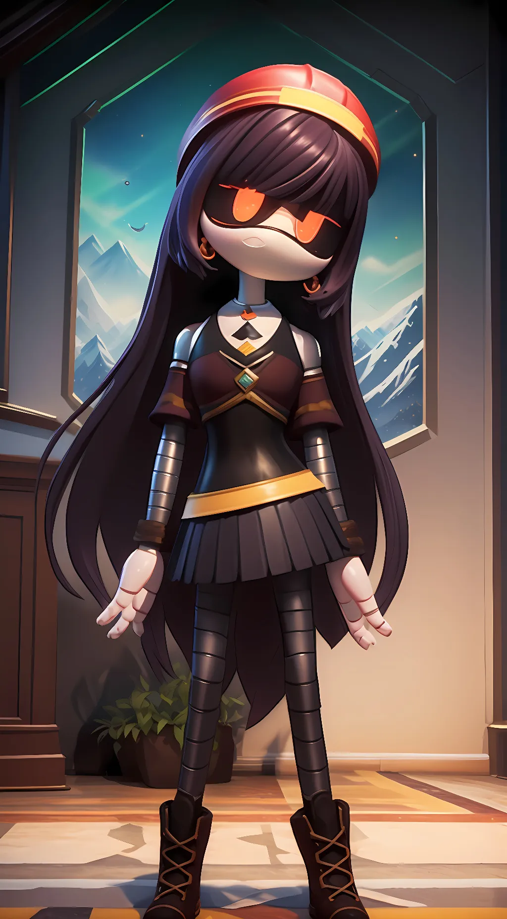 ai character: Doll background