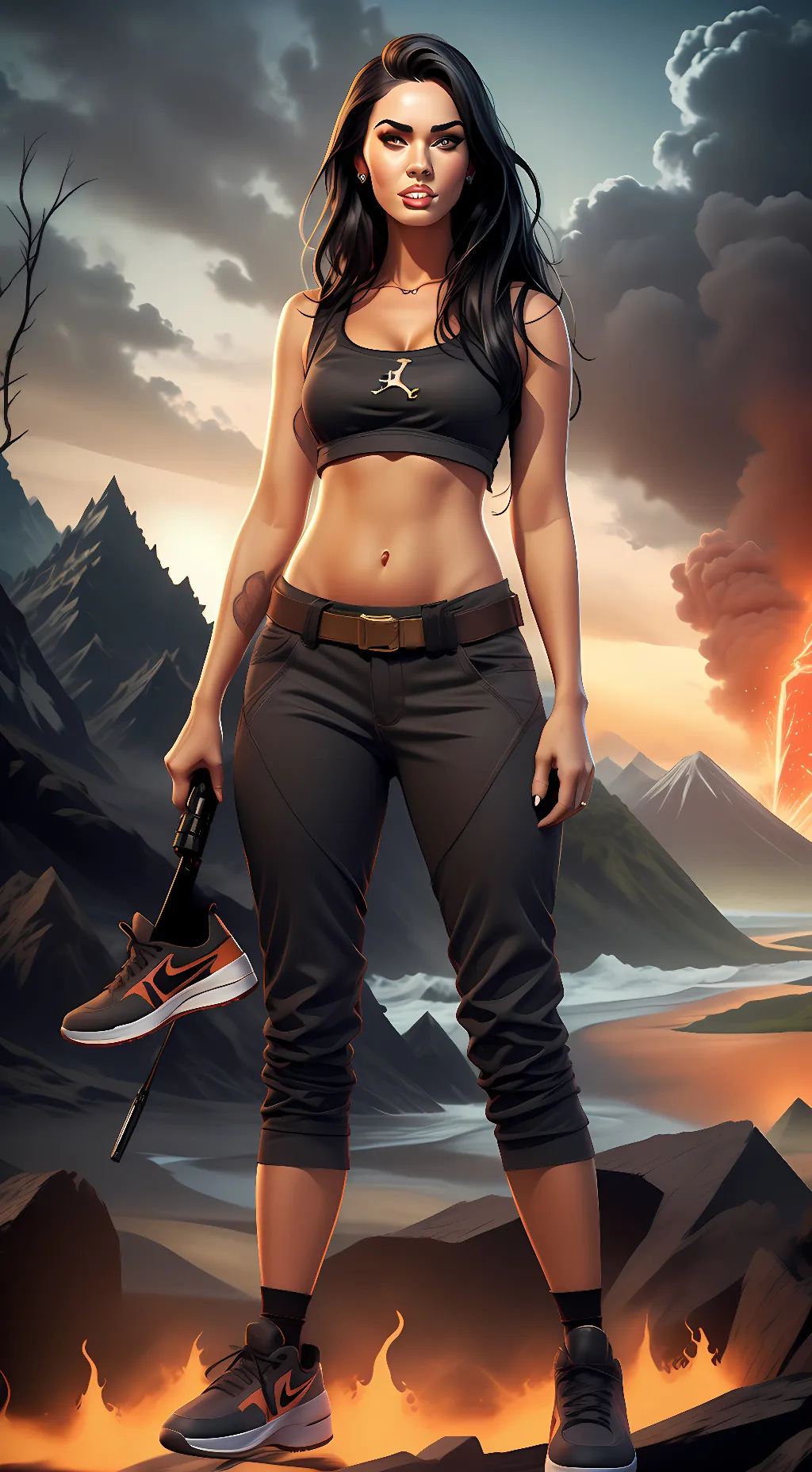 ai character: Pure evil background