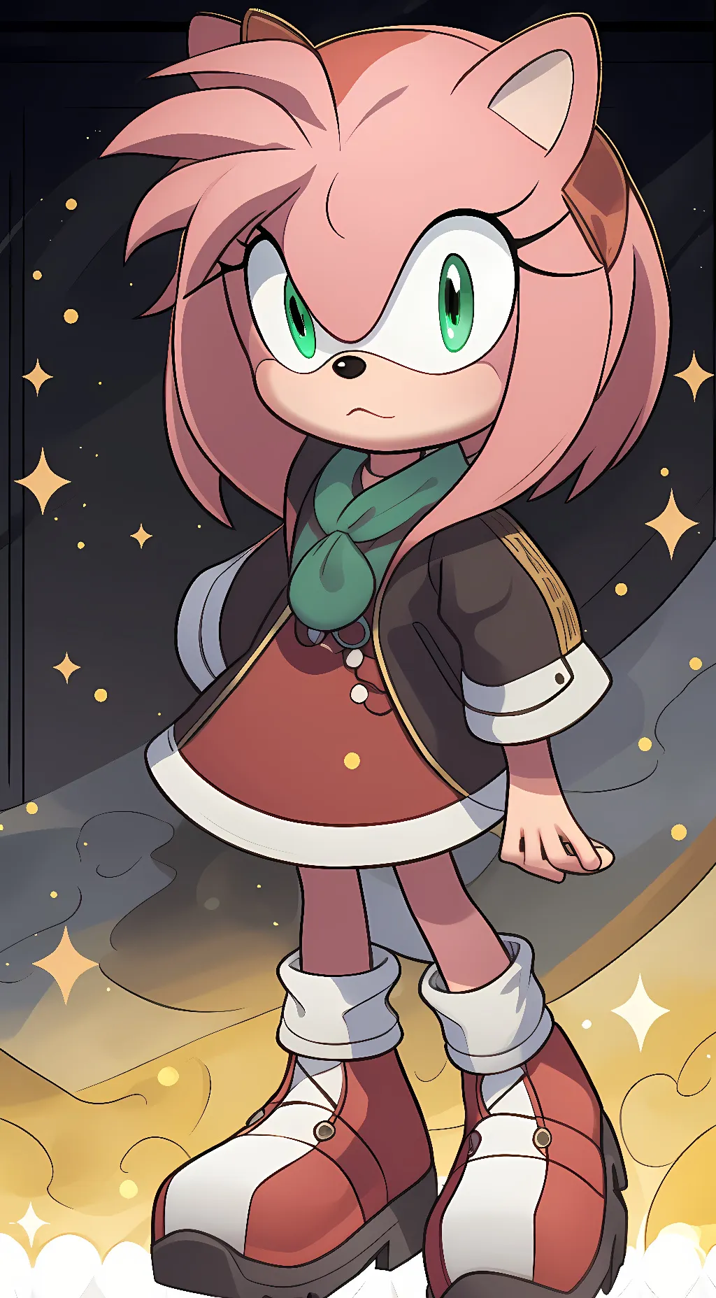 ai character: amy rose background