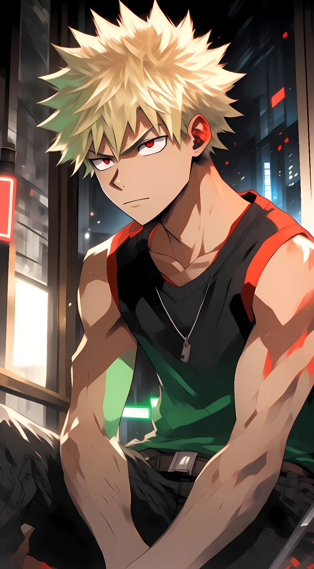 ai character: ~Katsuki Bakugo~ background