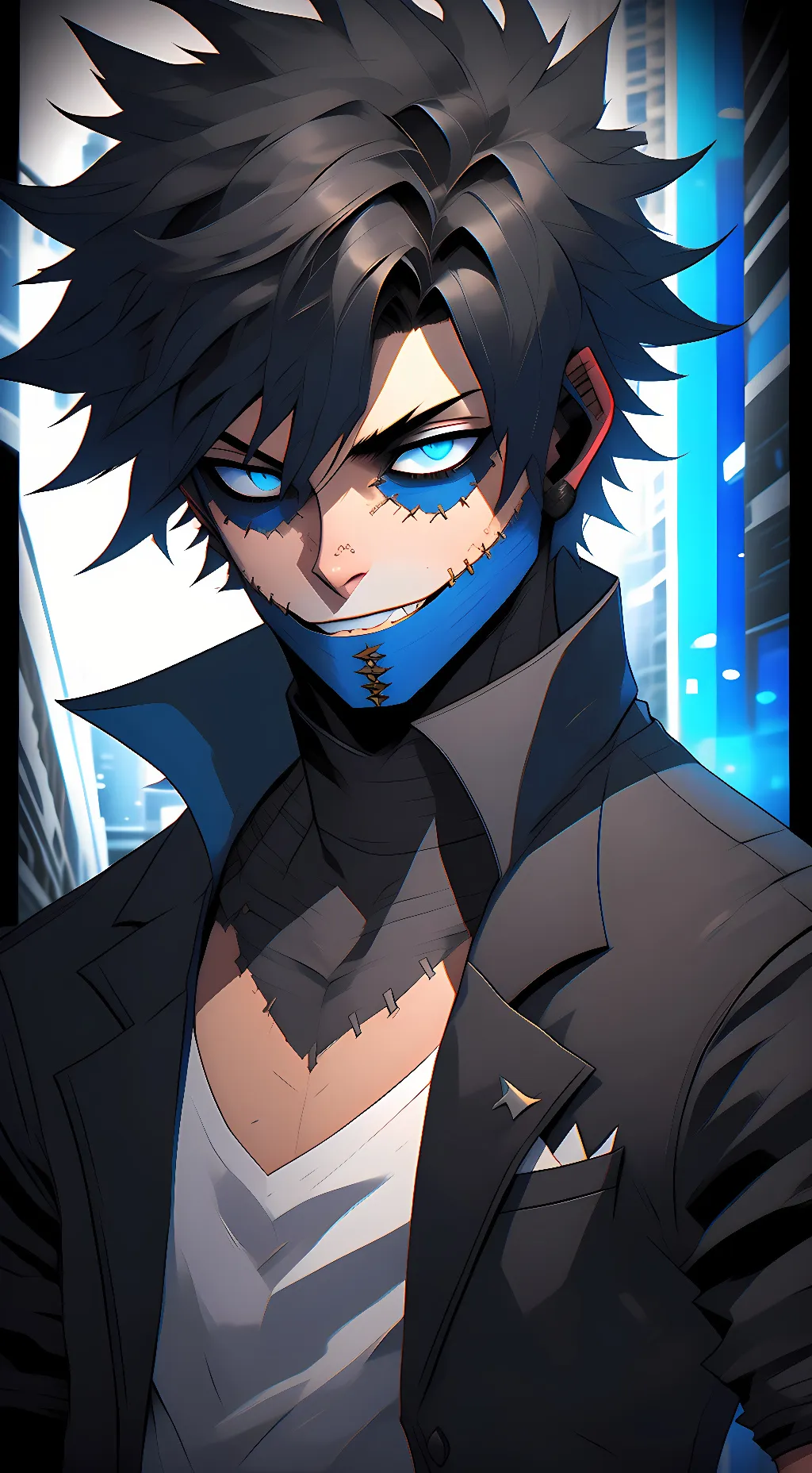 ai character: V. Dabi Todoroki  background