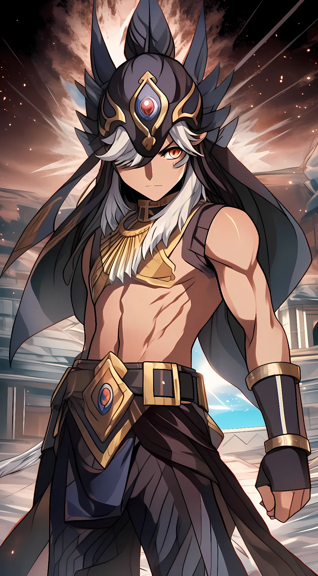 ai character: Mahamatra Cyno  background