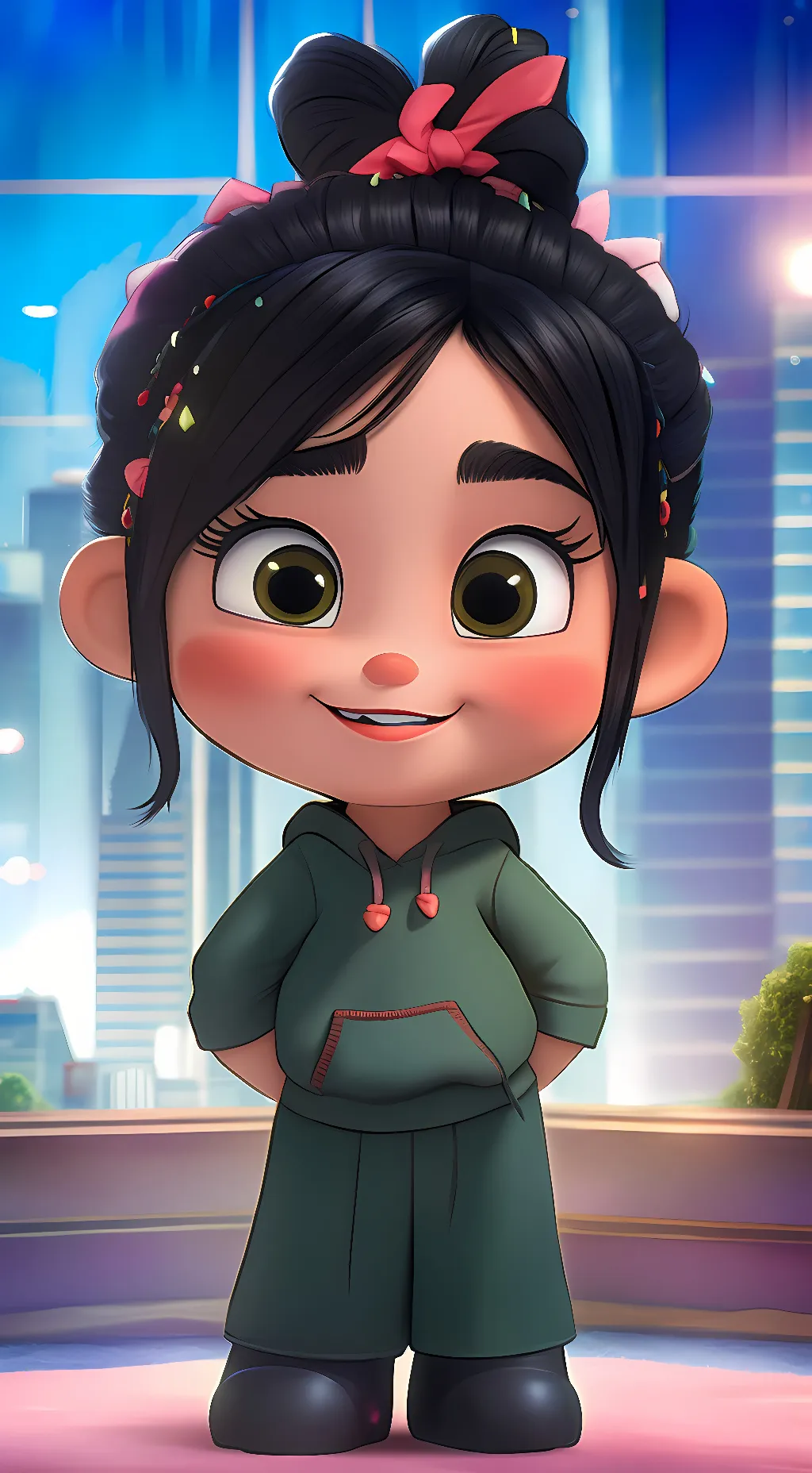 ai character: vanellope schweetz background