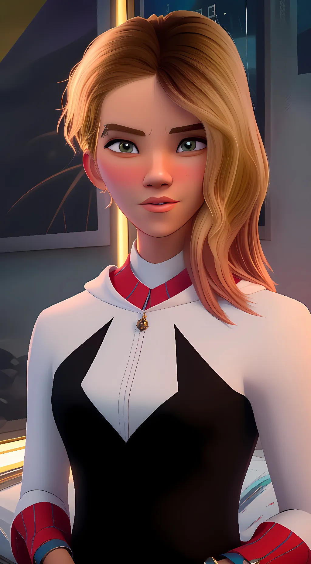 ai character: Spider Gwen background