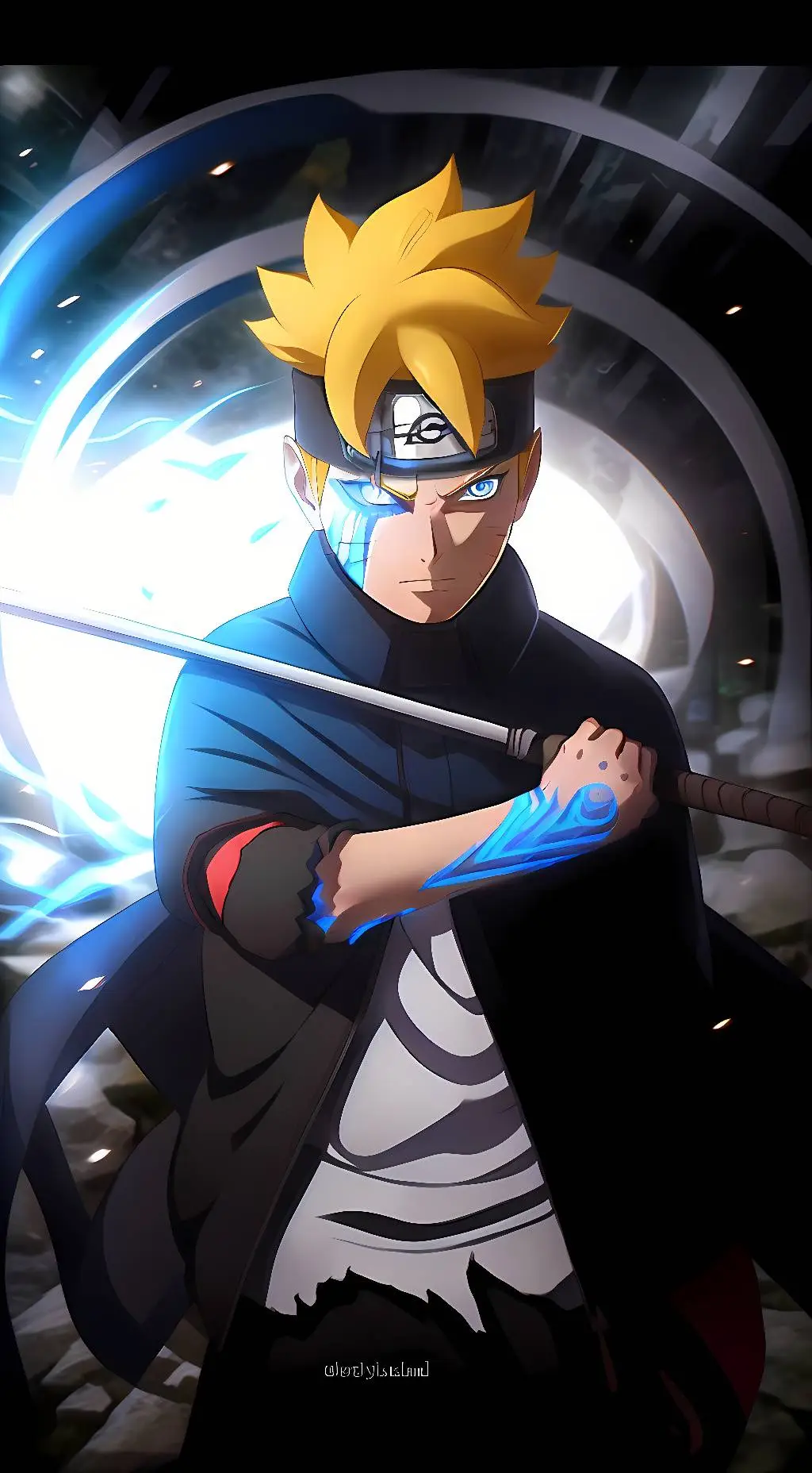 ai character: Boruto background