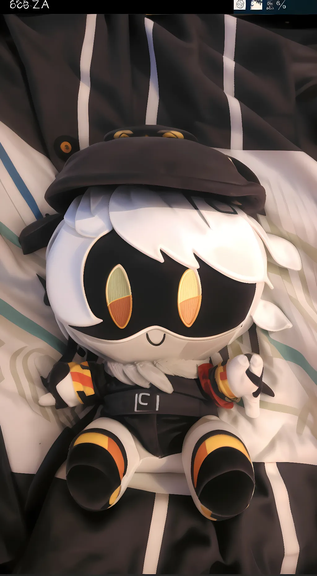 ai character: N plushie background