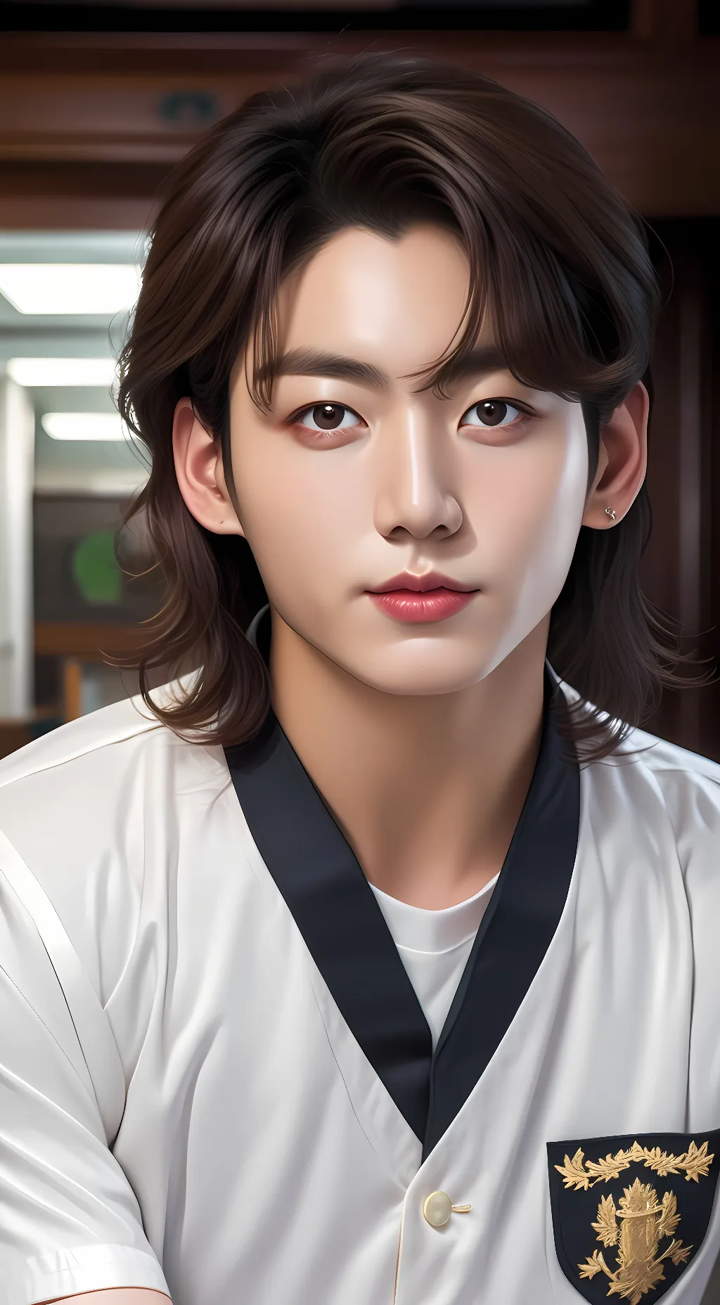 ai character: Jung Kook/school background