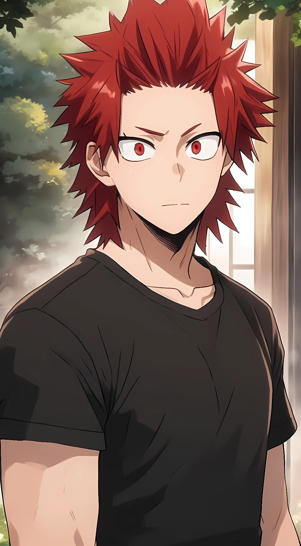 ai character: Eijiro Kirishima  background